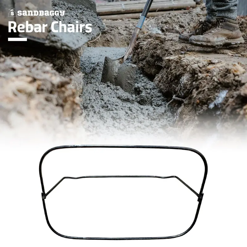 3 Inch Steel Rebar Chairs For Concrete Footings - Double Rod Capacity 4