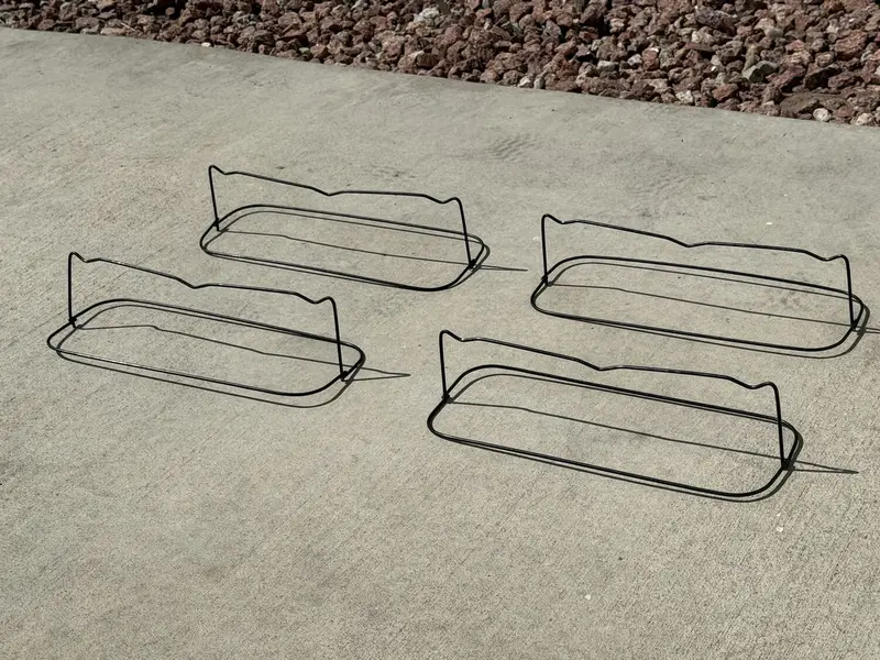 3 Inch Steel Rebar Chairs For Concrete Footings - Triple Rod Capacity 9