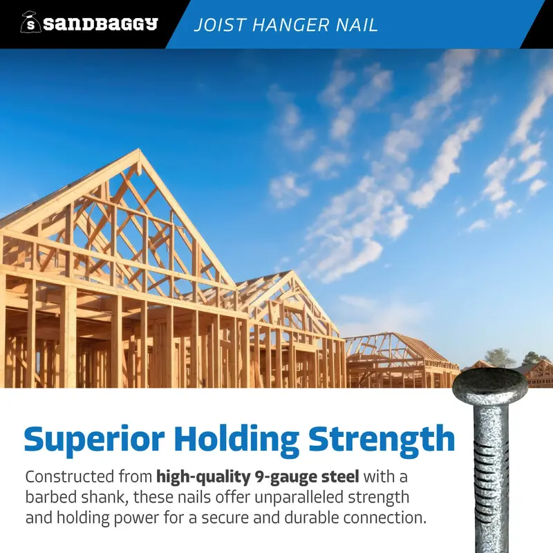 3" Joist Hanger Nails - 9 Gauge Steel (Appx. 55 Nails / Lb) 6