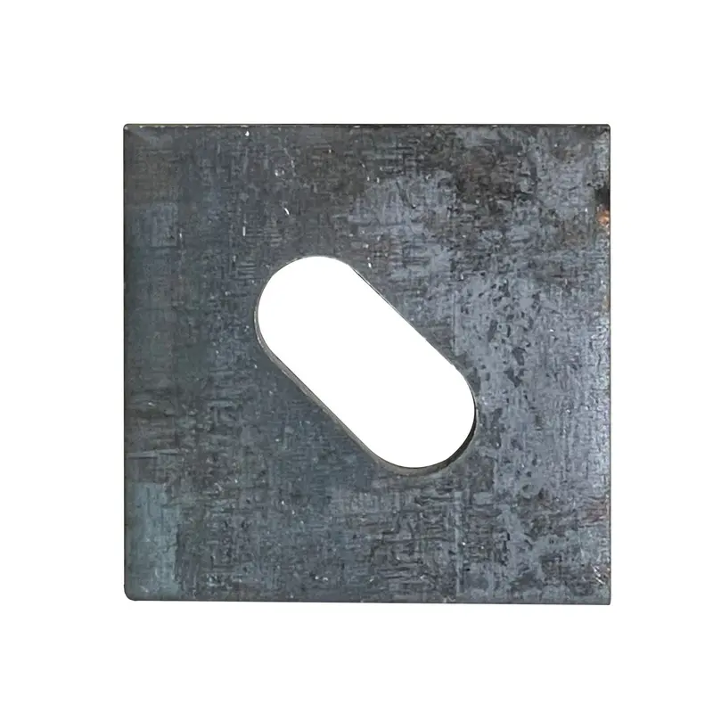 3" X 3" Slotted Square Plate Washer - 5/8" Anchor Bolt Diameter 1