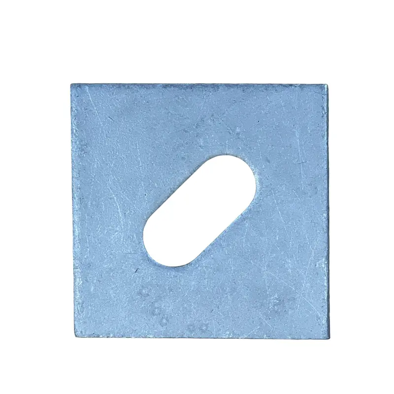 3" X 3" Slotted Square Plate Washer (Galvanized) - 5/8" Anchor Bolt Diameter 1