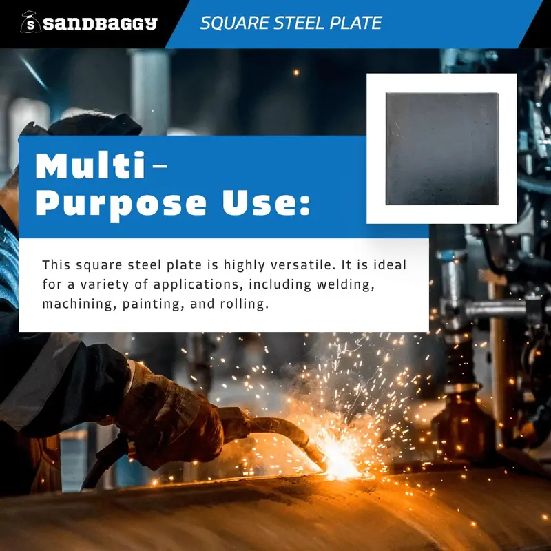 3” X 3” X 3/16” Square Steel Plate - Hot Rolled Steel Sheet 3