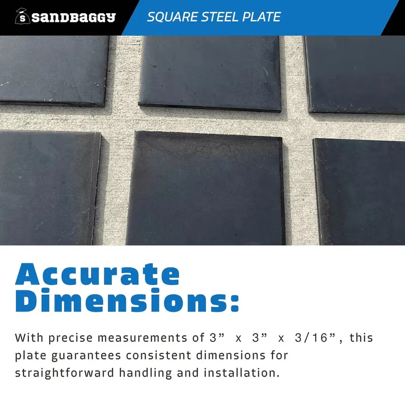 3” X 3” X 3/16” Square Steel Plate - Hot Rolled Steel Sheet 5