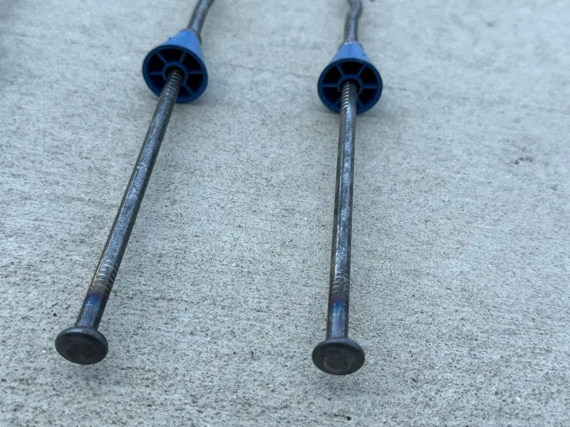 30" X 4 ¾" Standard Snap Ties For Concrete Forms (Short End) - 1" Plastic Cones 10