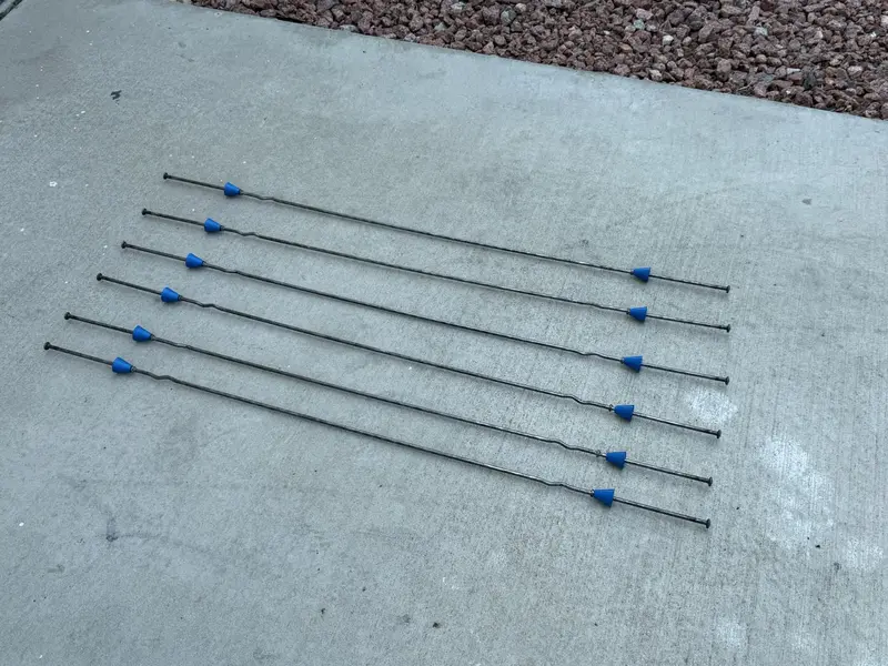30" X 4 ¾" Standard Snap Ties For Concrete Forms (Short End) - 1" Plastic Cones 8