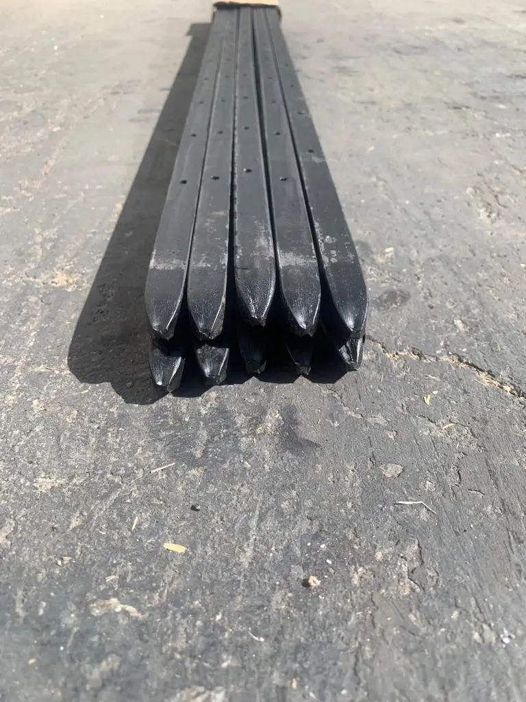 36" Square Steel Concrete Form Stakes With Nail Holes - 5/8" Wide 11