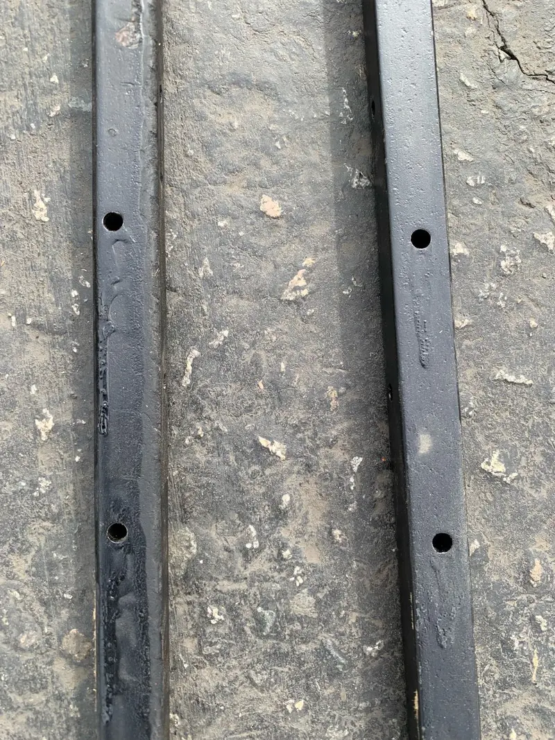 36" Square Steel Concrete Form Stakes With Nail Holes - 5/8" Wide 12