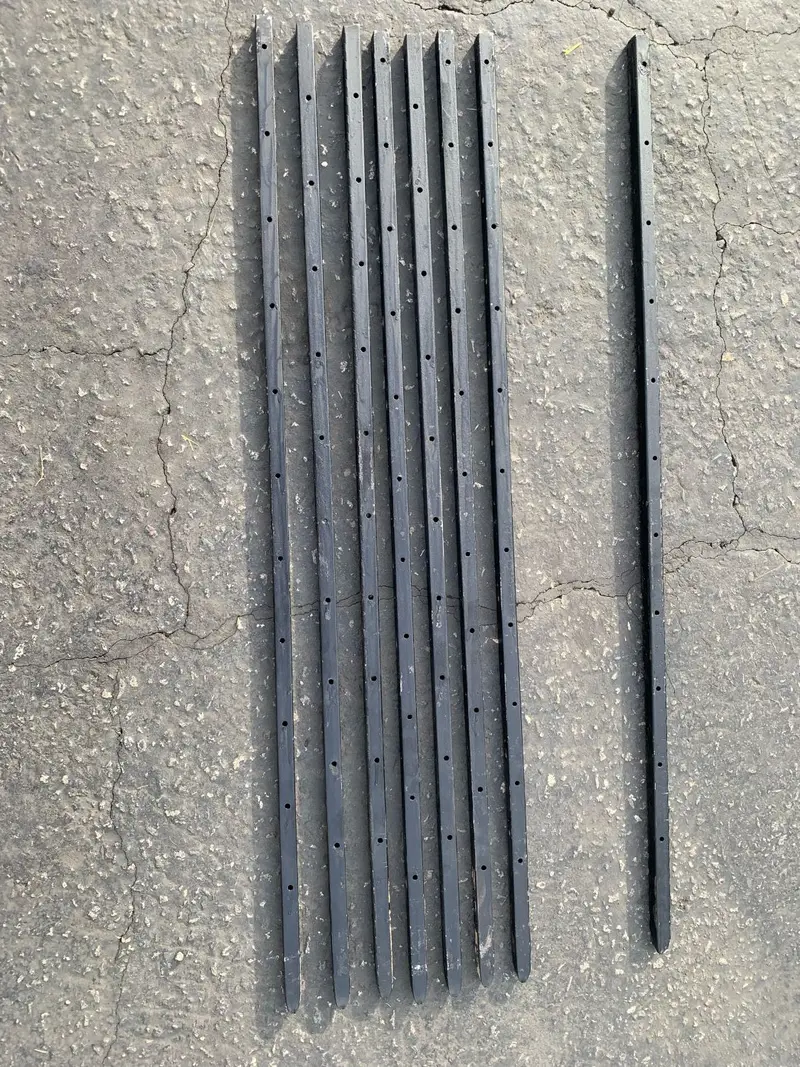 36" Square Steel Concrete Form Stakes With Nail Holes - 5/8" Wide 9