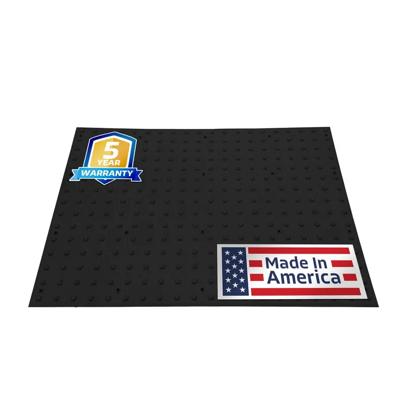 36" X 48" Ada Warning Pads - Surface Mount Truncated Dome Mats (Usa Made) | Black 1