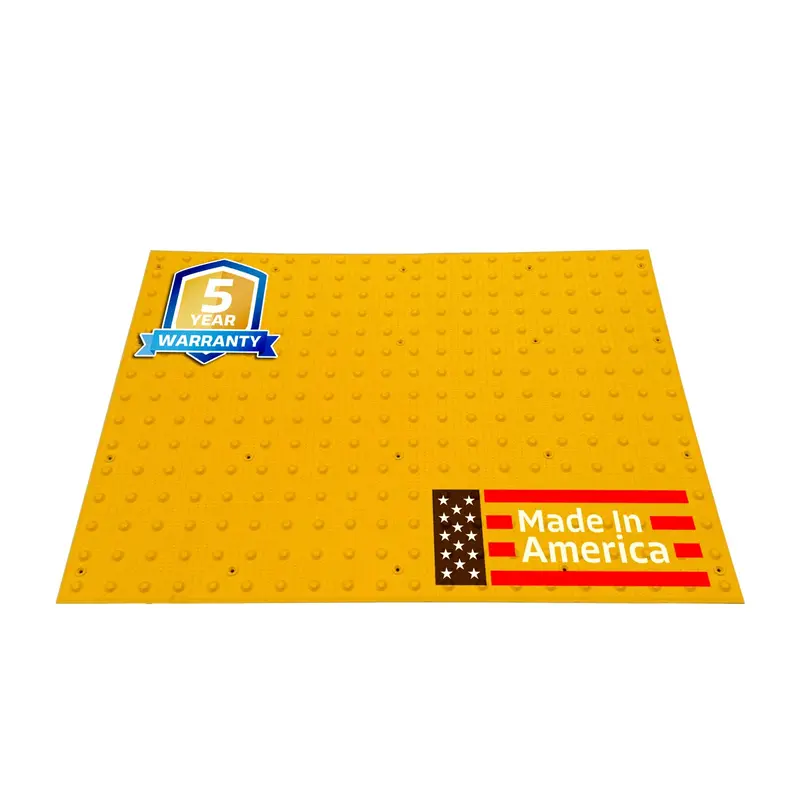 36" X 48" Ada Warning Pads - Surface Mount Truncated Dome Mats (Usa Made) | Yellow 1