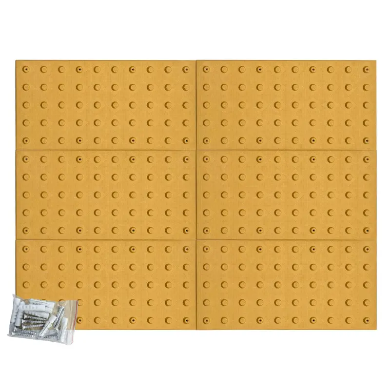 36" X 48" X Ada Warning Pad Set - Yellow Surface Mount Truncated Dome Mats 1
