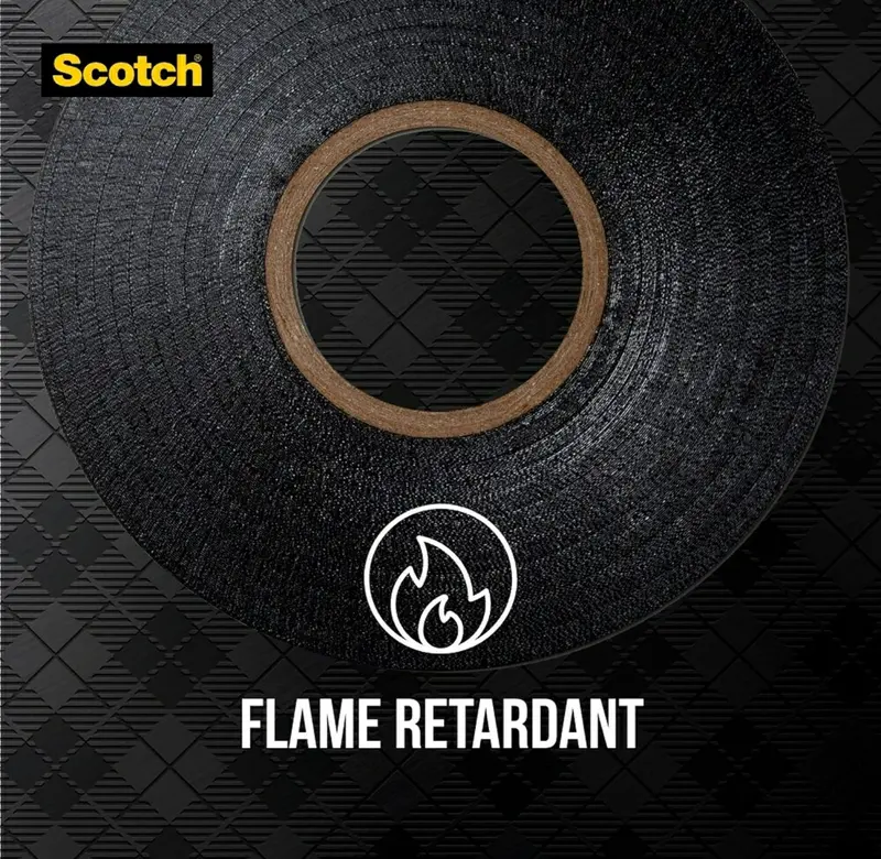 3M Scotch Super 88 Vinyl Electrical Tape, -18 To 105 Degree C, 10000 Mv Dielectric Strength, 66' Length X 3/4" Width, Black 2