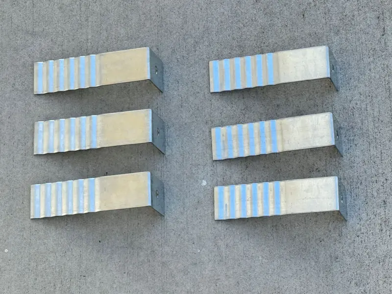 4-1/2" Corrugated Masonry Wall Tie - Buck Anchors - 16 Gauge (Hot Dipped Galvanized) 8