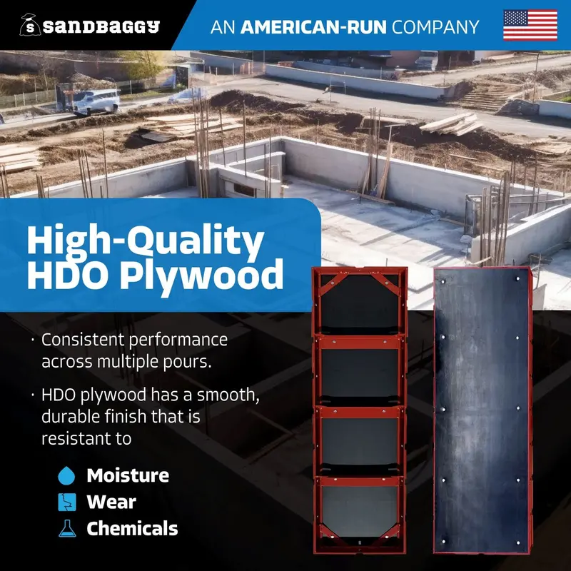 4 Ft Metal Concrete Form Panels For Walls & Columns - Hdo Plywood 23