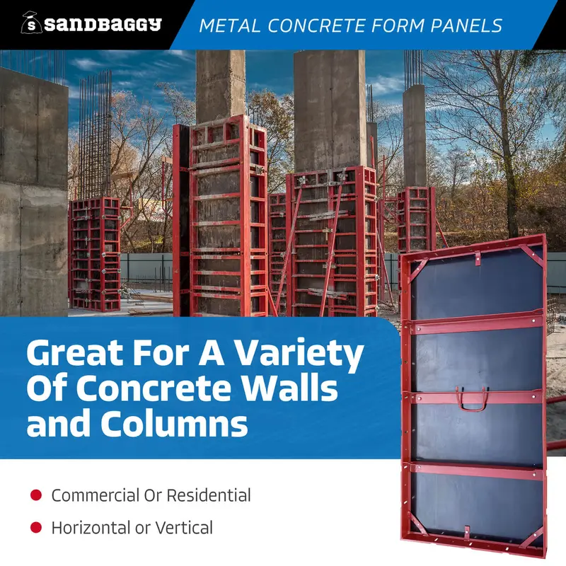 4 Ft Metal Concrete Form Panels For Walls & Columns - Hdo Plywood 5