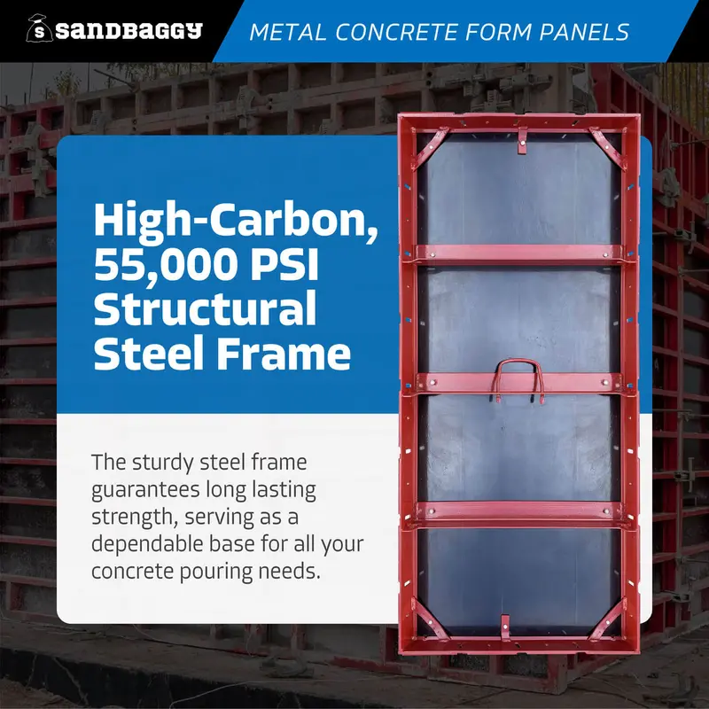 4 Ft Metal Concrete Form Panels For Walls & Columns - Hdo Plywood 8