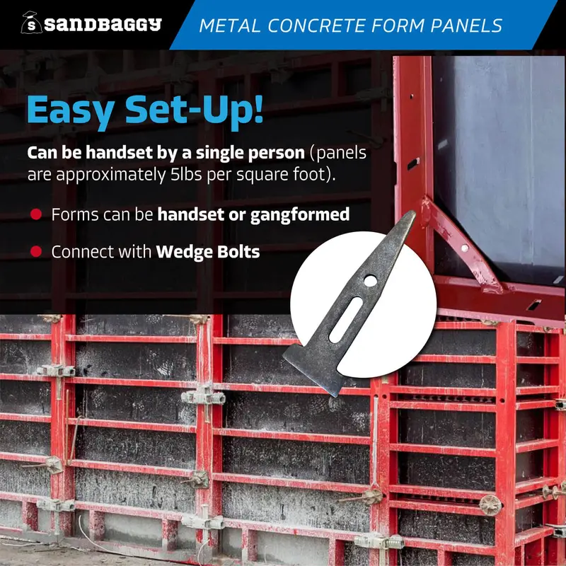 4 Ft Metal Concrete Form Panels For Walls & Columns - Hdo Plywood 9