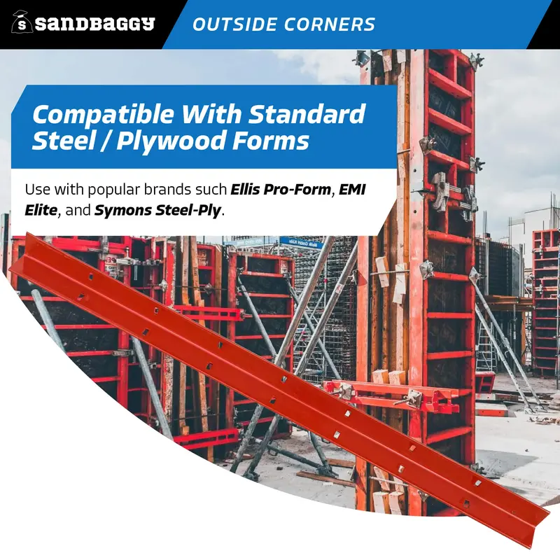 4 Ft Steel Outside Corners For Concrete Forms 4
