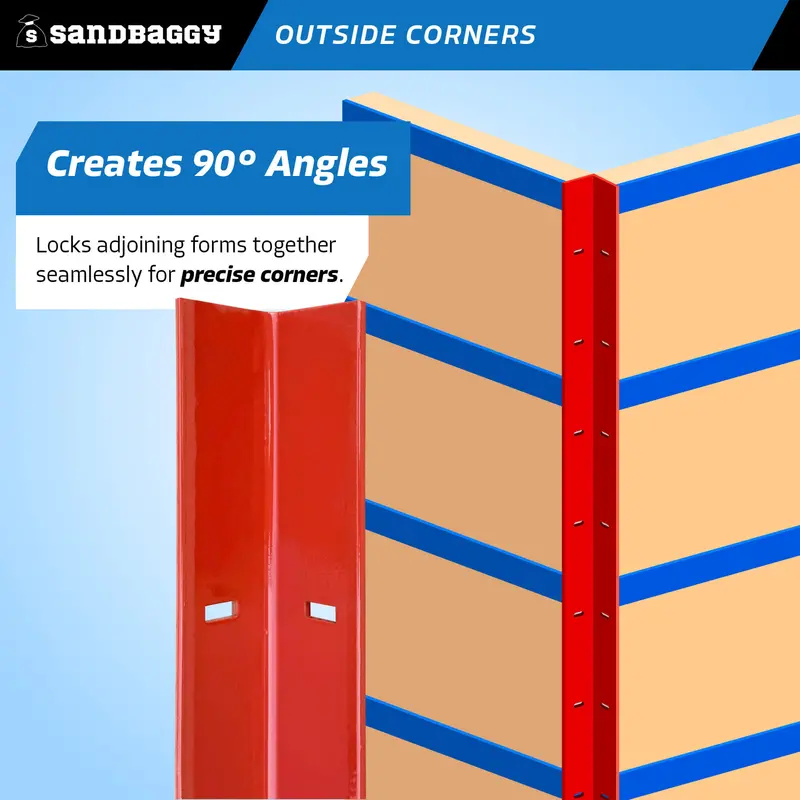 4 Ft Steel Outside Corners For Concrete Forms 5