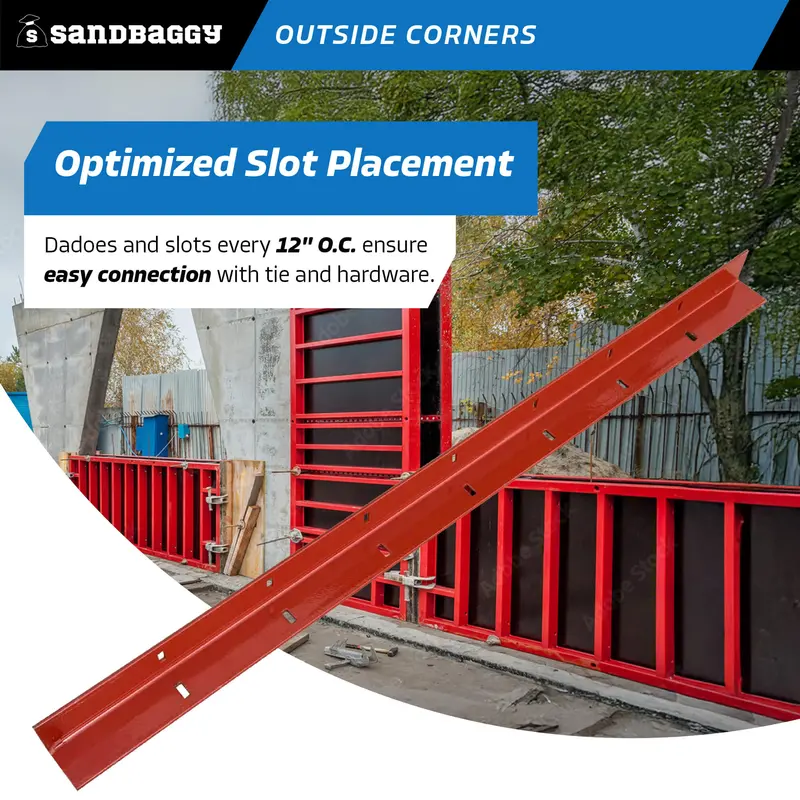 4 Ft Steel Outside Corners For Concrete Forms 7