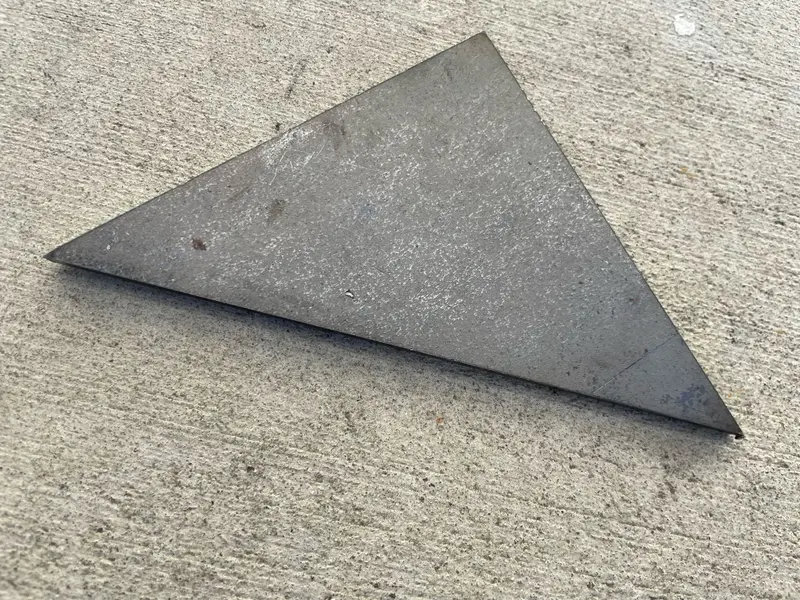 4" X 4" Triangle Structural Gusset Plate - 7 Gauge Steel 2