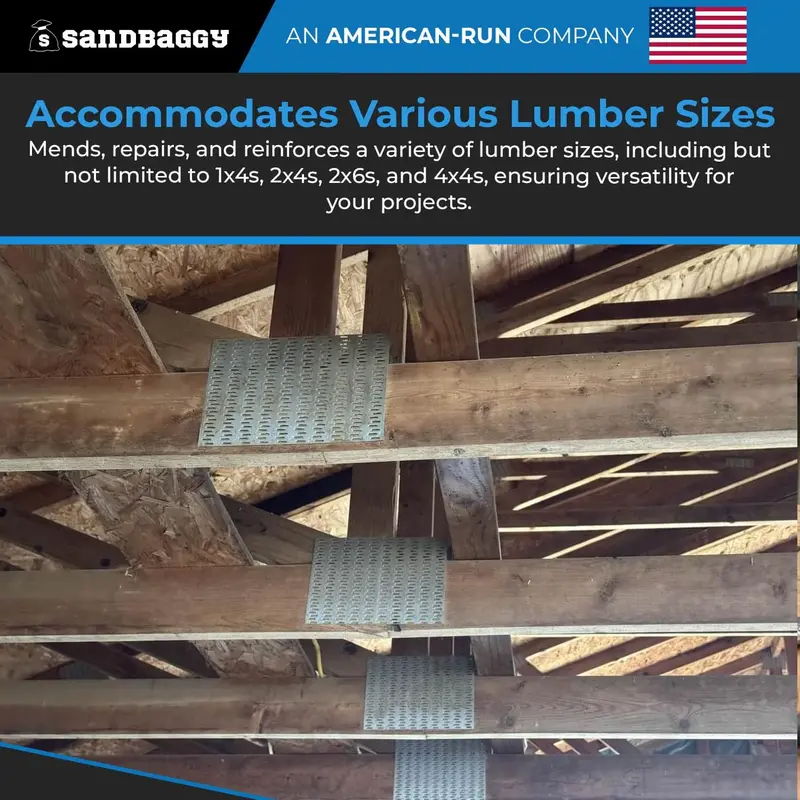 4" X 6" Steel Mending Plate For Wood (Hot Dipped Galvanized) 3
