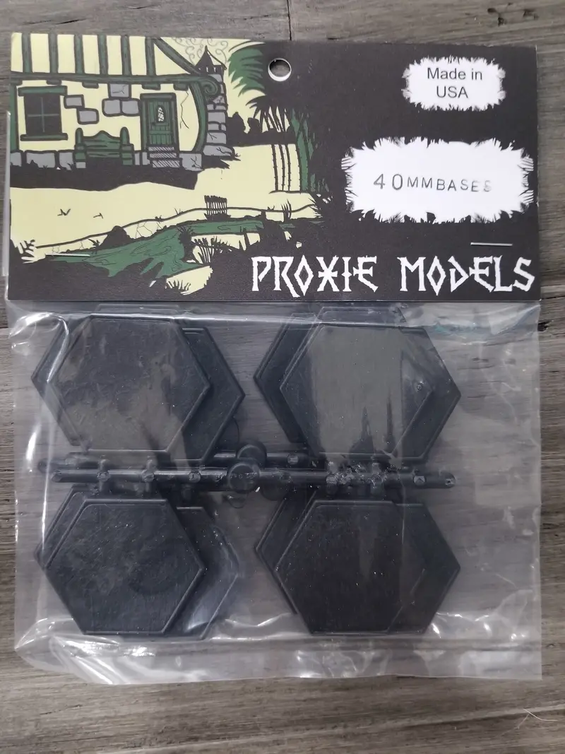 40Mm Plastic Hex Bases (Pack Of 16)- Proxie Models 1