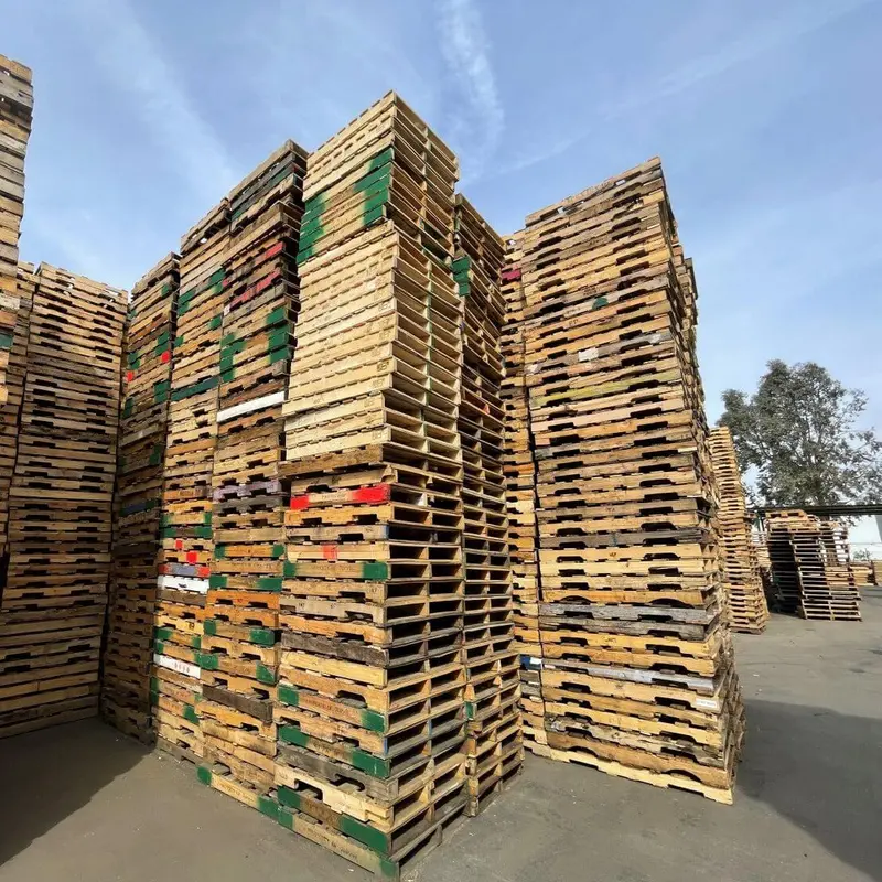 42" X 36" Recycled Wood Pallets - 4 Way Entry 1