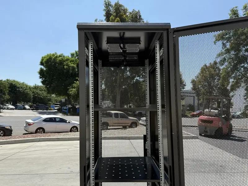 42U Data Center Rack - Lockable, Heavy Duty With Cooling Support 12
