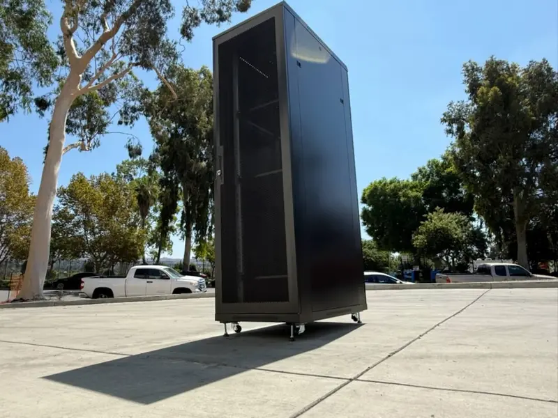 42U Data Center Rack - Lockable, Heavy Duty With Cooling Support 19