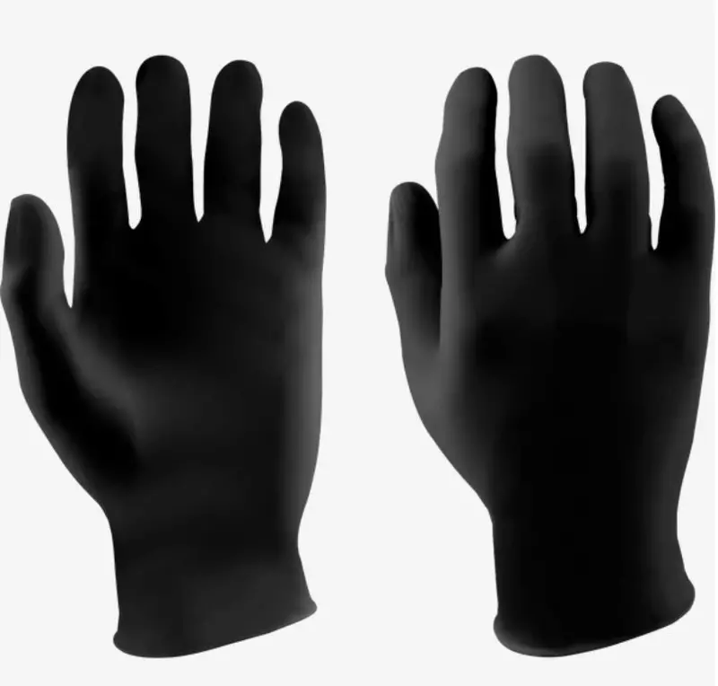 4636 Black Exam Gloves Ironwear 1