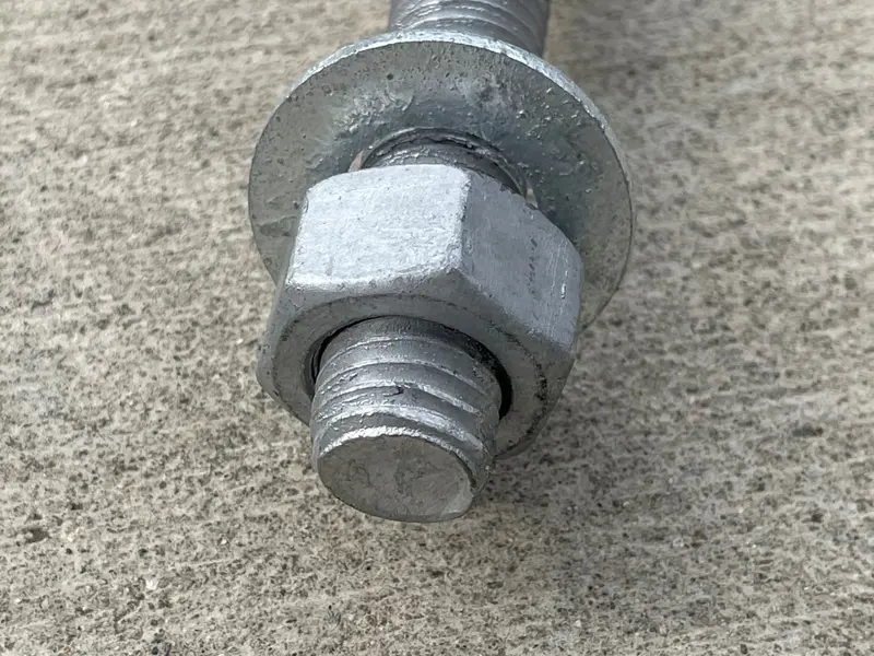 5/8" X 10" Threaded Concrete Anchor L-Bolts (Nuts & Washers Included) - Galvanized 9