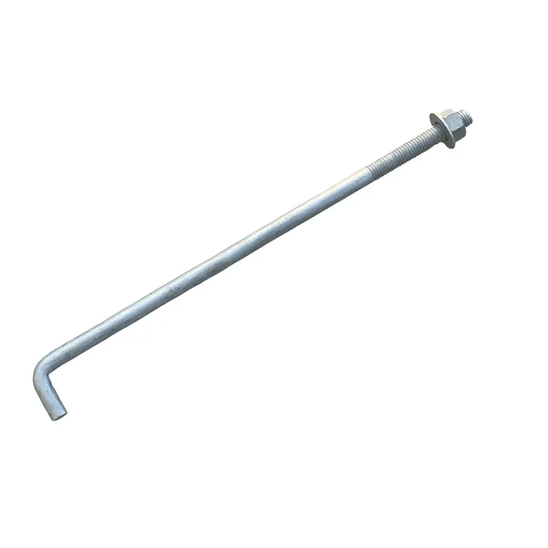 5/8" X 16" Threaded Concrete Anchor L-Bolts (Nuts & Washers Included) - Galvanized 1