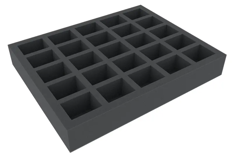 50 Mm Feldherr Foam Tray For Battletech - 25 Mechs 1