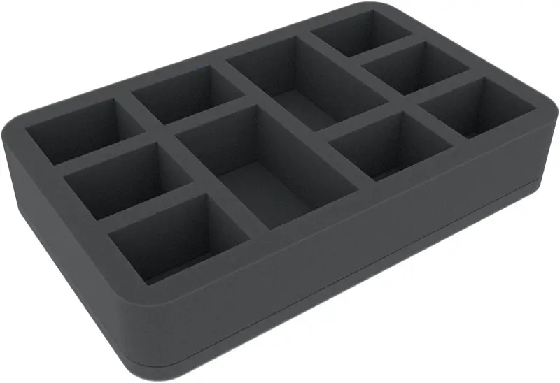 50 Mm Foam Tray For Miniatures - 10 Compartments 1