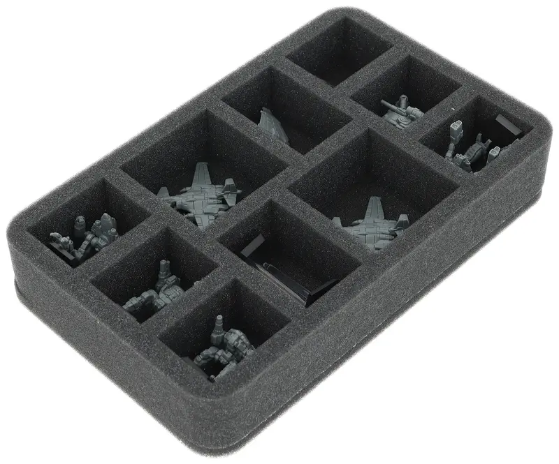 50 Mm Foam Tray For Miniatures - 10 Compartments #2 1