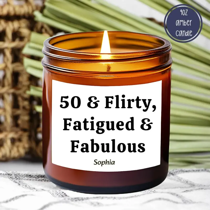 50Th Birthday Gift, Funny Candle, Birthday For Her, Personalized Gift, Funny Gifts, 50Th Birthday Party, For Women, 50Th Gift For Her 7