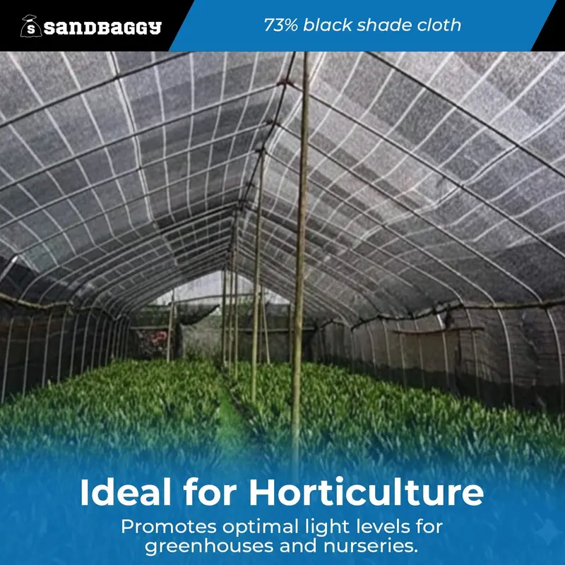 6 Ft Wide Black 73% Shade Cloth Roll – Greenhouses, Nurseries & Livestock (Usa Made) 5