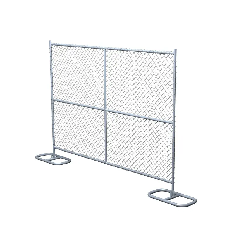 6 Ft X 8 Ft Temporary Chain Link Fence Panel (Galvanized) 1