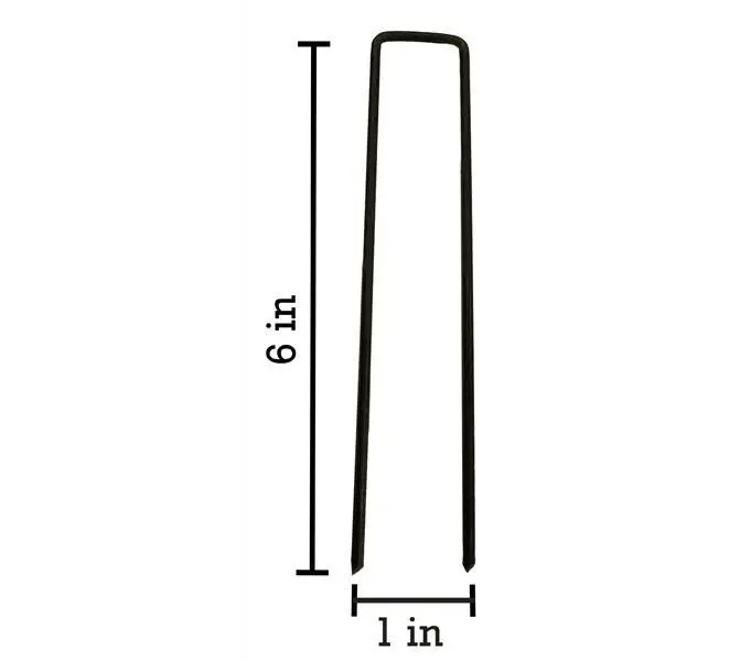 6 In. 8-Gauge Steel Landscape Staples - Heavy Duty 2