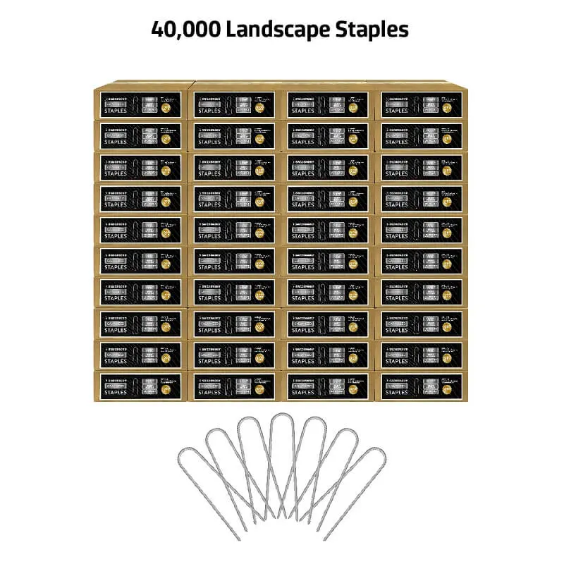 6 In. Galvanized Landscape Staples - 9 Gauge Steel 10