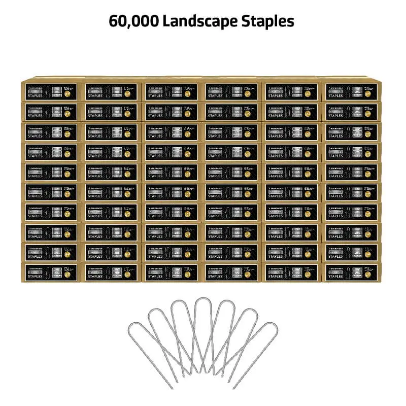 6 In. Galvanized Landscape Staples - 9 Gauge Steel 11