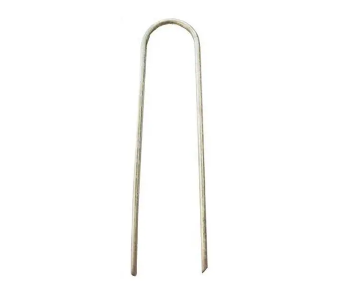 6 In. Galvanized Landscape Staples - 9 Gauge Steel 2