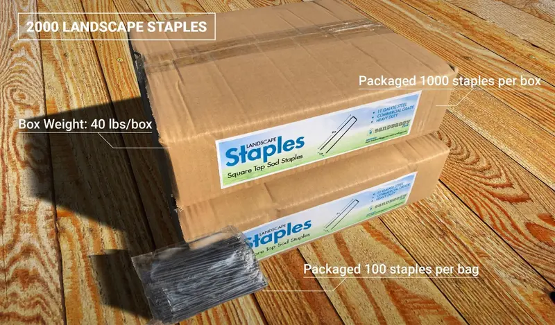 6 In. Standard Landscape Fabric Garden Staples - 11 Gauge 12