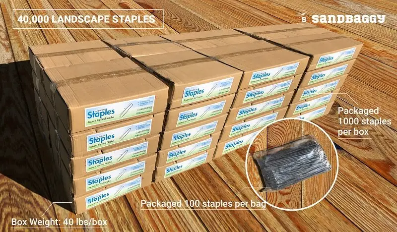 6 In. Standard Landscape Fabric Garden Staples - 11 Gauge 19
