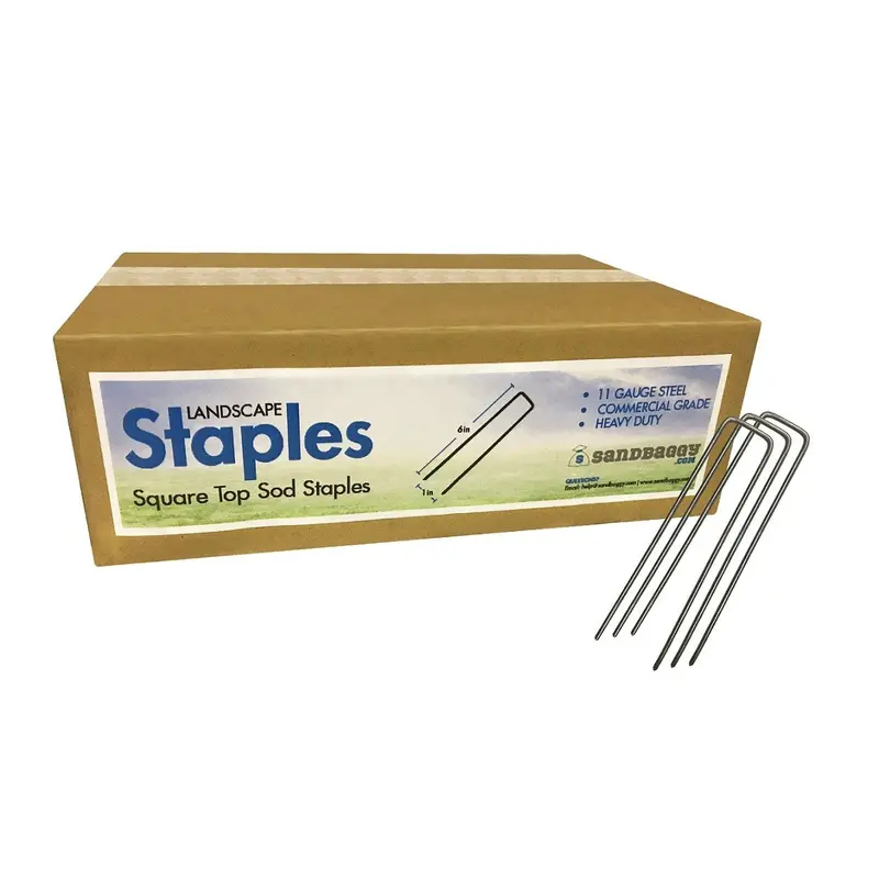 6 In. Standard Landscape Fabric Garden Staples - 11 Gauge 23