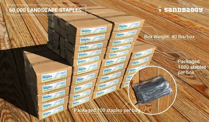 6 In. Standard Landscape Fabric Garden Staples - 11 Gauge 23