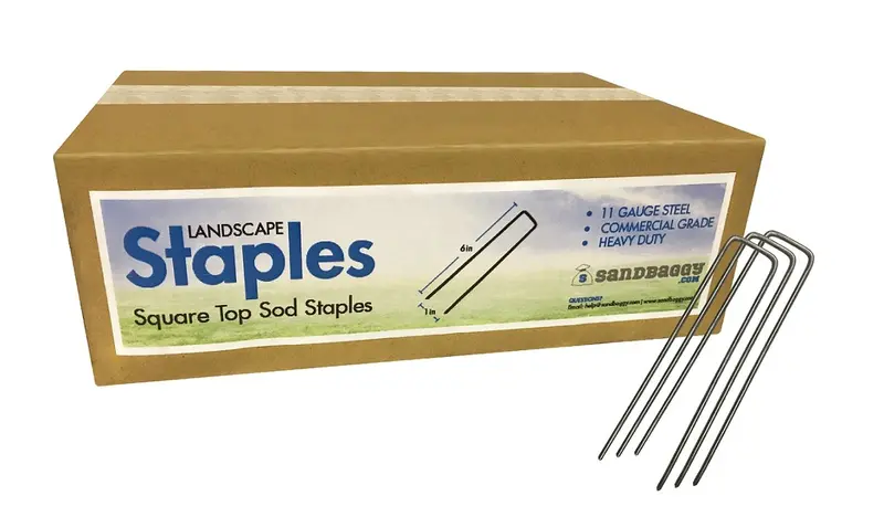 6 In. Standard Landscape Fabric Garden Staples - 11 Gauge 3