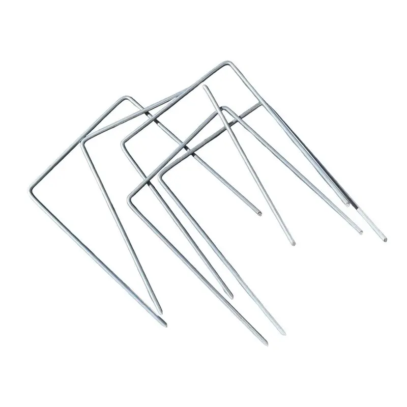 6 In. Wide Landscape Staples - 7 Gauge Galvanized Steel 1