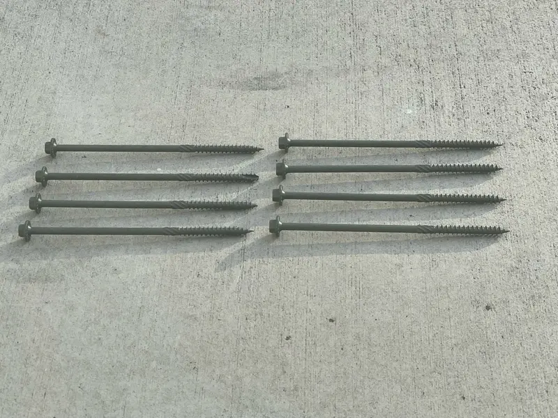 6" Structural Timber Screws - Countersunk (Hex Head) 10